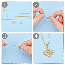 40Pcs 2 Style Rack Plating Eco-friendly Brass Ice Pick Pinch Bails&nbsp;KK-FH0005-33