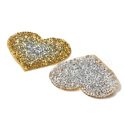 Heart Hotfix Rhinestone Iron on Patches&nbsp;DIY-WH0308-193A