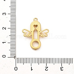 304 Stainless Steel Rhinestone Pendants&nbsp;STAS-P385-03B-G