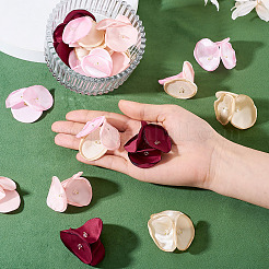 20Pcs 5 Style Silk Artificial Rose Flower Pendants&nbsp;PALLOY-TA00198