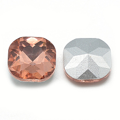 Pointed Back Glass Rhinestone Cabochons&nbsp;RGLA-T032-10x10mm-06