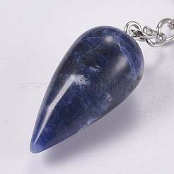 Natural Sodalite Keychain&nbsp;KEYC-P041-B012