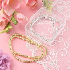 2 Strands 2 Colors Electroplated Non-magnetic Synthetic Hematite Beads Strands&nbsp;G-YW0001-38