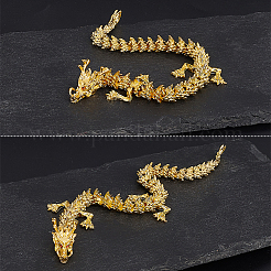 1Pc Alloy Dragon Display Decorations&nbsp;DJEW-GA0001-87