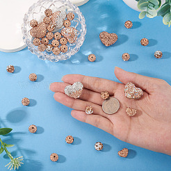 38Pcs Handmade Polymer Clay Rhinestone Beads&nbsp;CLAY-BT0001-14