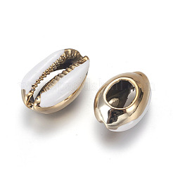 Electroplated Cowrie Shell Beads&nbsp;BSHE-G019-01G-B