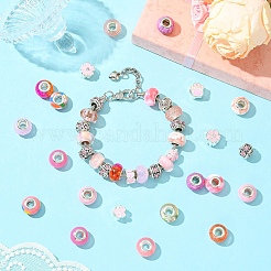 50Pcs Resin European Beads&nbsp;RESI-CJC0050-01B