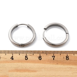 201 Stainless Steel Hoop Earrings&nbsp;LS-EJEW-P304-15B-P