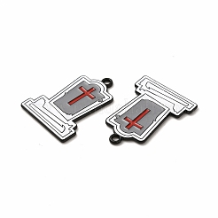 Halloween Theme Rack Plating Spray Painted Alloy Enamel Pendants&nbsp;LS-FIND-G054-13EB-02