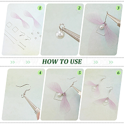 Ocean Theme DIY Glass Earring Jewelry Making Kits&nbsp;DIY-PH0028-59