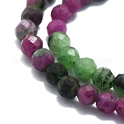 Natural Ruby in Zoisite Beads Strands&nbsp;G-P457-A03-29