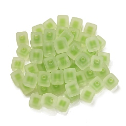 Frosted Acrylic European Beads&nbsp;OACR-G012-14G