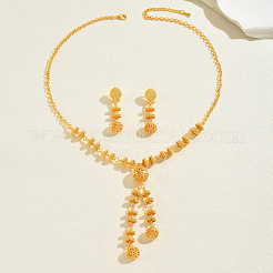 Middle Eastern Alloy Round Long Tassel Necklace & Earrings Sets for Women&nbsp;OT7849