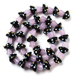 Handmade Lampwork Bumpy Beads Strands&nbsp;LAMP-A004-06B