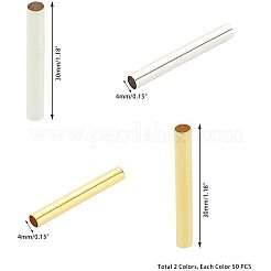 Brass Tube Beads&nbsp;KK-PH0036-01