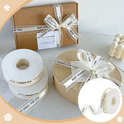 Happy Birthday Polyester Ribbons&nbsp;SRIB-WH0011-341A