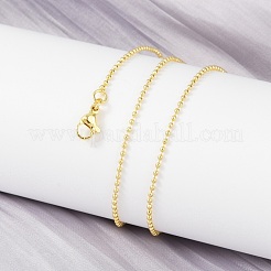 Brass Ball Chains Necklace for Women&nbsp;NJEW-P265-13G