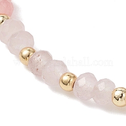 Dyed Natural Malaysia Jade & Brass Beaded Bangles for Women&nbsp;BJEW-JB13343-02