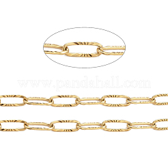 304 Stainless Steel Textured Paperclip Chains&nbsp;CHS-I009-01G