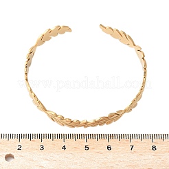304 Stainless Steel Cuff Bangles for Women&nbsp;BJEW-U032-10G