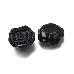 Synthetic Blue Goldstone Carved Beads&nbsp;G-S390-02