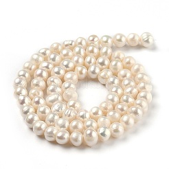 Natural Cultured Freshwater Pearl Beads Strands&nbsp;PEAR-J005-03-01