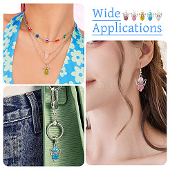20Pcs 5 Colors Polymer Clay & Glass Rhinestone Pendants&nbsp;FIND-TA0004-83
