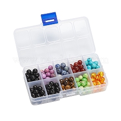 180Pcs 7 Style Natural & Synthetic Gemstone Beads&nbsp;G-YW0001-13
