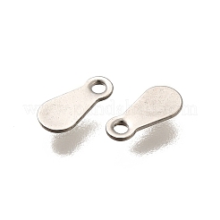 304 Stainless Steel Stamping Blank Tag Charms&nbsp;STAS-F311-04P-02