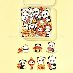 28Pcs 7 Styles Alloy Enamel Pendants&nbsp;ENAM-FS0002-82