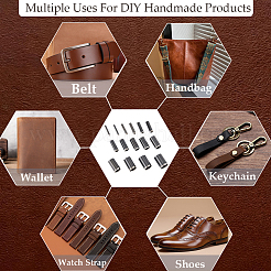 18Pcs Stainless Steel Leather Belt End Punch Cutter&nbsp;TOOL-CL0001-05