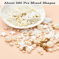 DIY Imitation Pearl Plastic Stretch Bracelet Making Kit&nbsp;DIY-YW0009-04