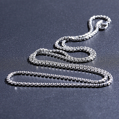 304 Stainless Steel Box Chain Necklace Makings&nbsp;AJEW-WH0270-251