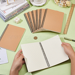 8Pcs Paper Spiral Notebook&nbsp;OFST-GO0001-04