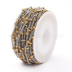 Two Tone 304 Stainless Steel Curb Chains&nbsp;CHS-B001-19