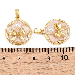 Brass Enamel Pendants&nbsp;KK-CBAEBFB-16G-03