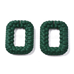 Spray Painted CCB Plastic Linking Rings&nbsp;CCB-Q091-009B
