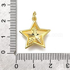 Brass Micro Pave Cubic Zirconia Pendants&nbsp;ZIRC-I070-092G