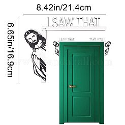 Jesus I Saw That Wood Door Frame&nbsp;AJEW-WH0033-90