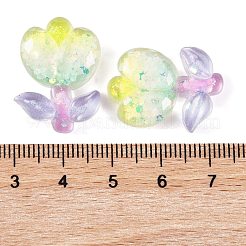 Transparent Epoxy Resin Flower Decoden Cabochons&nbsp;CRES-M034-01C