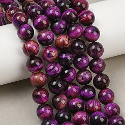 Natural Tiger Eye Beads Strands&nbsp;G-B133-A02-10mm-01