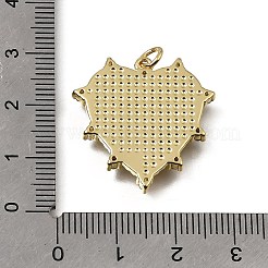 Valentine's Day Brass Micro Pave Clear Cubic Zirconia Pendants&nbsp;KK-C262-13A-G