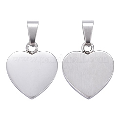 Tarnish Resistant Fashionable 304 Stainless Steel Stamping Blank Tag Pendants&nbsp;STAS-J002B-01