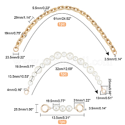 3Pcs 3 Style Bag Handle Sets&nbsp;FIND-PH0001-44