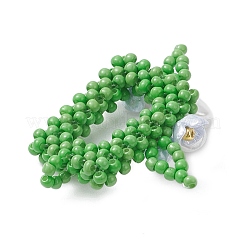 Beaded Rectangle with Flower Charms&nbsp;PALLOY-MZ01144-03