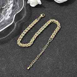 Brass Wheat Chains Bracelets for Women&nbsp;BJEW-H639-11G