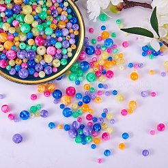 712Pcs 24 Colors Acrylic Beads&nbsp;MACR-SZ0001-68