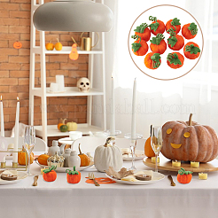 Pumpkin Handmade Wool Felt Ornament&nbsp;DIY-WH0504-793A-01