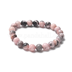 Natural Zebra Jasper Bead Stretch Bracelets&nbsp;X-BJEW-K212-B-035