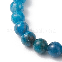 8.5MM Round Dyed Natural Quartz & Blue Quart & Apatite & White Moonstone Stretch Beaded Bracelets&nbsp;BJEW-JB12986-03